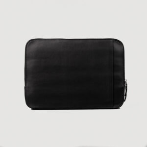 Alex Black Leather Laptop Bag