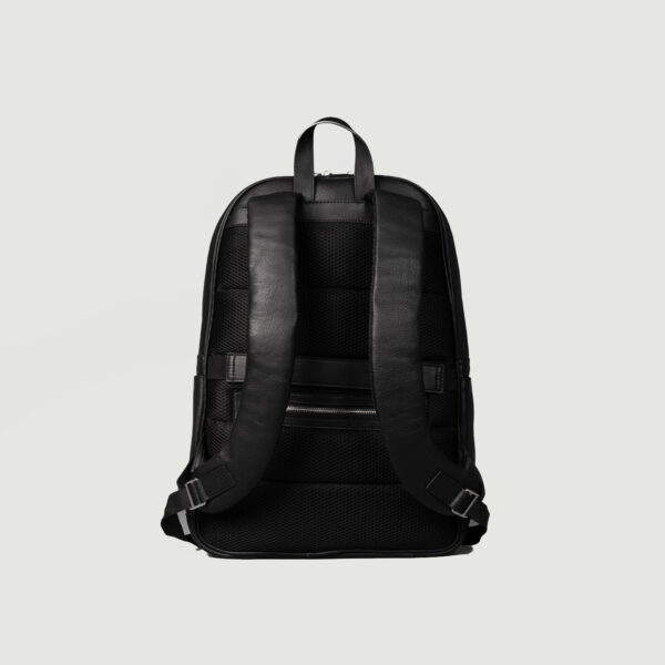 Luna Black Leather Backpack - Image 2